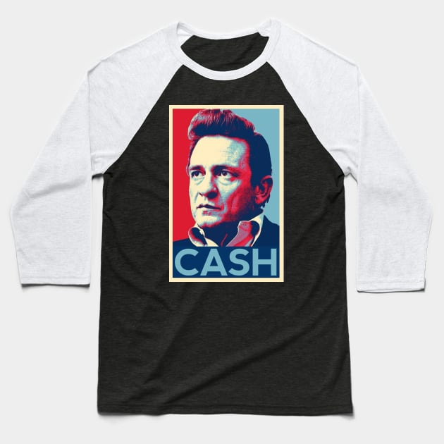 Cash John Baseball T-Shirt by Purplace